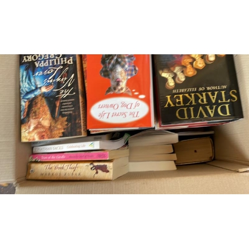 38 - BOX OF ASSORTED BOOKS, VARIOUS TITLES AND GENRES, CONTAINER NO: 10030 / LOT LOCATION: WEYBRIDGE (KT1... 