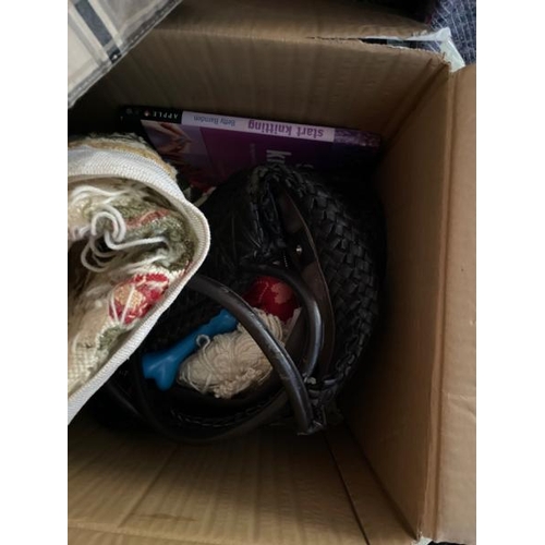 41 - BOX OF KNITTING SUPPLIES, CONTAINER NO: 10030 / LOT LOCATION: WEYBRIDGE (KT13)