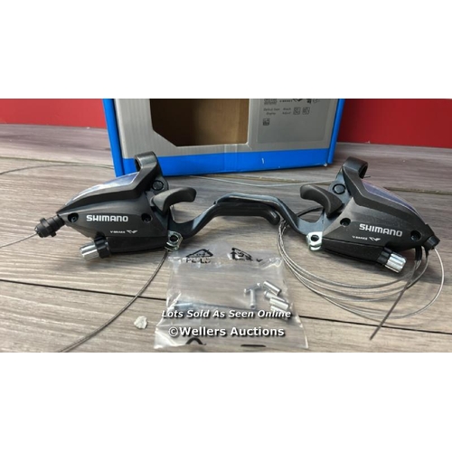 8048 - SHIMANO ST-EF500-7R2A AND L2A SHIFT AND V-BRAKE LEVER / MINIMAL SIGNS OF USE, COULD BE NEW, OPEN BOX... 