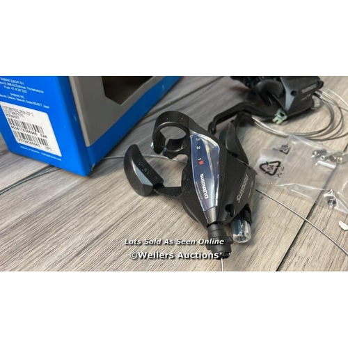 8048 - SHIMANO ST-EF500-7R2A AND L2A SHIFT AND V-BRAKE LEVER / MINIMAL SIGNS OF USE, COULD BE NEW, OPEN BOX... 