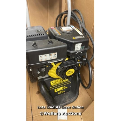 8097 - CHAMPION PETROL 2600 PSI PRESSURE WASHER  / SIGNS OF USE / P13