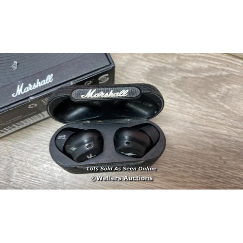 8104 - MARSHALL MOTIF ANC ACTIVE NOISE CANCELLING TRUE WIRELESS BLUETOOTH IN-EAR HEADPHONES / MINIMAL SIGNS... 