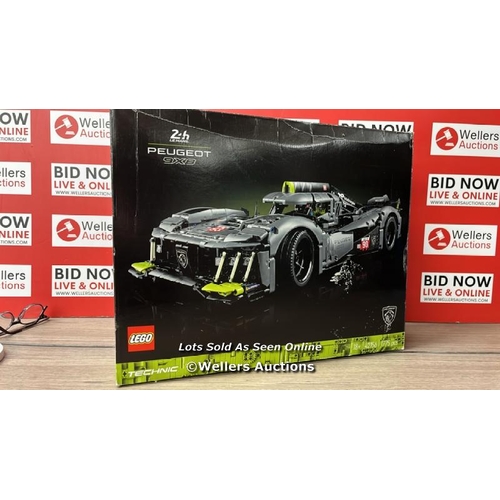 8150 - LEGO TECHNIC PEUGEOT 9X8 24H LE MANS HYBRID HYPERCAR - 42156 / APPEARS NEW & OPEN BOX / SEE IMAGES F... 