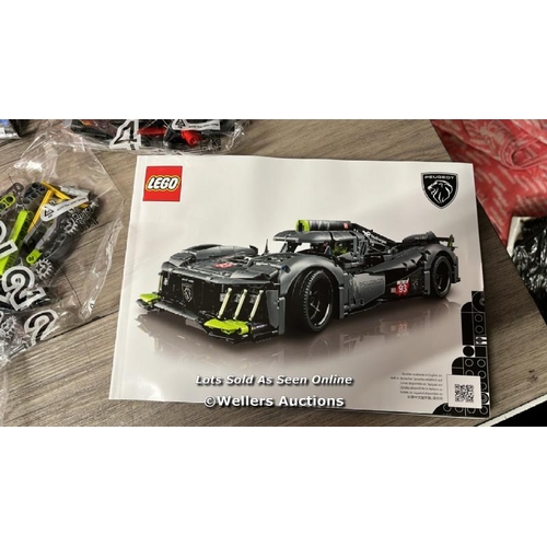 8150 - LEGO TECHNIC PEUGEOT 9X8 24H LE MANS HYBRID HYPERCAR - 42156 / APPEARS NEW & OPEN BOX / SEE IMAGES F... 