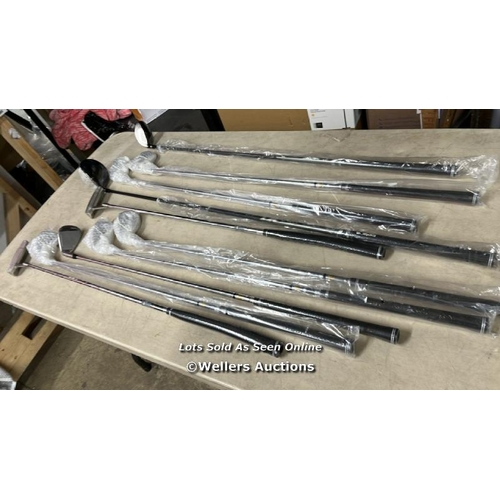 8153 - COBRA GOLF SET / COMPLETE SET OF 10 CLUBS / ALL APPEAR NEW WITH FILM WRAPPER / DAMAGED BOX / WITH CL... 