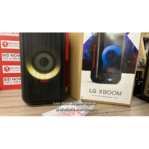 8154 - LG XL5S  XBOOM WIRELESS SPEAKER / APPEARS NEW, OPEN BOX / POWERS UP & PLAYS MUSIC / P8