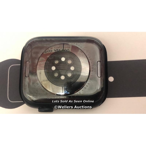 8205 - APPLE WATCH SERIES 9 / 45MM / MIDNIGHT / M-L / A2980 / SERIAL NO. K9031D2NF / CUSTOMER CHANGE OF MIN... 