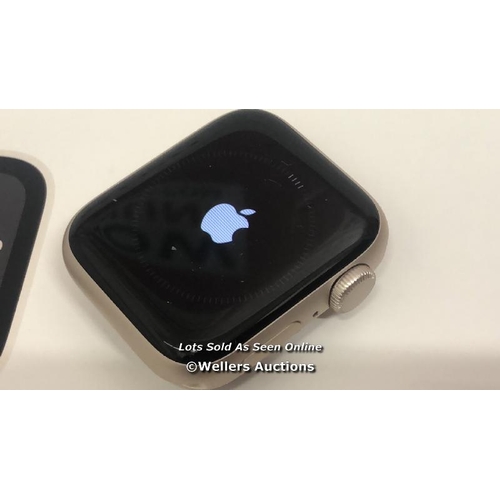 8207 - APPLE WATCH SE (2ND GEN) / 40MM / STARLIGHT / S-M / A2722 / MR9U3QA/A / SERIAL NO. GYHNY0H2JM / CUST... 