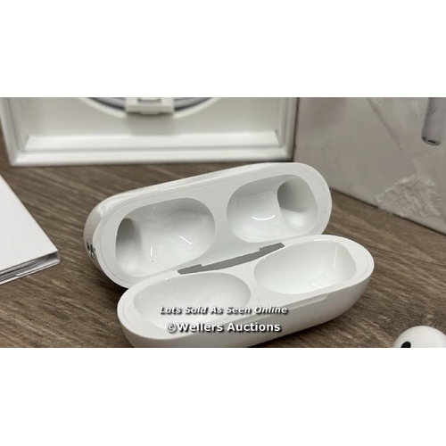 8209 - APPLE AIRPODS PRO (2ND GEN) / MTJV3ZM/A / SERIAL NO. K02Y9V69XN / POWERS UP, CONNECTS AND PLAYS & MU... 