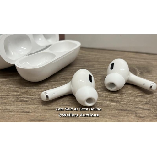 8210 - APPLE AIRPODS PRO (2ND GEN) / MTJV3ZM/A / SERIAL NO. JHFVF9NVWV / POWERS UP, CONNECTS  & PLAYS MUSIC... 