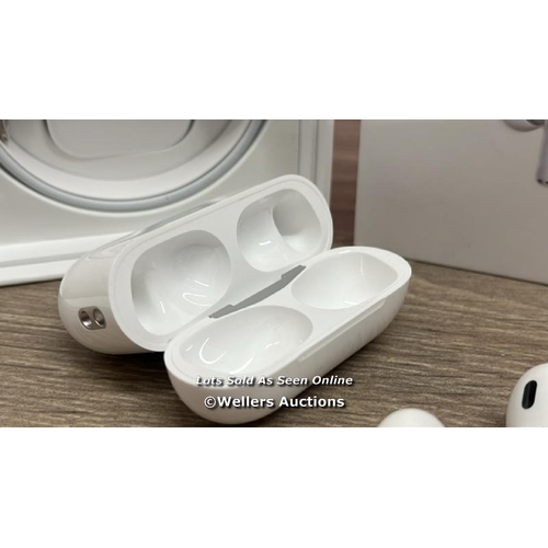 8210 - APPLE AIRPODS PRO (2ND GEN) / MTJV3ZM/A / SERIAL NO. JHFVF9NVWV / POWERS UP, CONNECTS  & PLAYS MUSIC... 