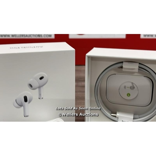 8211 - APPLE AIRPODS PRO (2ND GEN) / MTJV3ZM/A / SERIAL NO. FD27NHCW6W / POWERS UP, CONNECTS  & PLAYS MUSIC... 