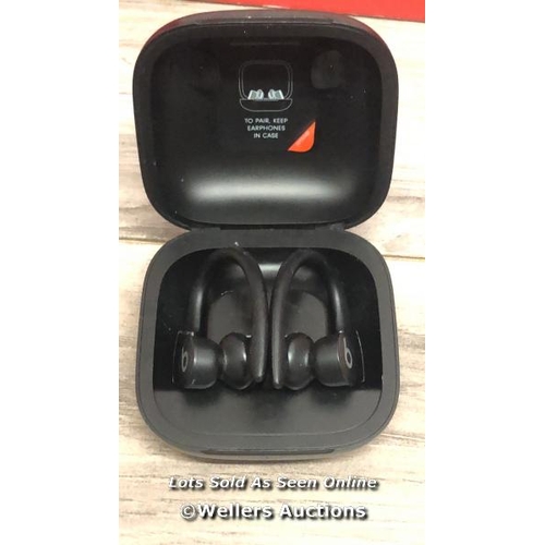 8232 - POWERBEATS PRO /TOTALLY WIRELESS EARPHONES / BLACK / MY582ZM/A / POWERS UP & CONNECTS TO BLUETOOTH W... 