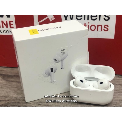 8237 - APPLE AIRPODS PRO (2ND GEN) / MQD83ZM/A / MAGSAFE CHARGING CASE WITH LANYARD LOOP / POWERS UP & CONN... 