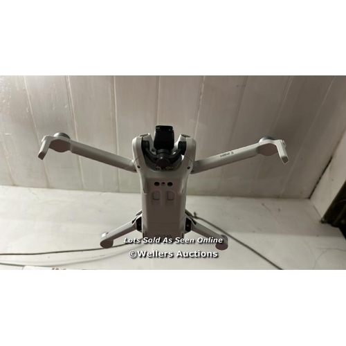 8254 - DJI MINI 3 DRONE WITH DJI REMOTE CONTROL / MINIMAL SIGNS OF USE / POWERS UP, FLYS AND APPEARS TO BE ... 