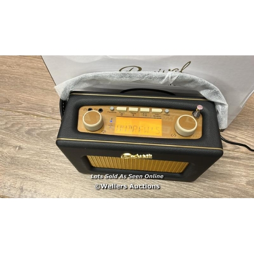 8273 - ROBERTS REVIVAL UNO BT DAB/DAB+/FM BLUETOOTH DIGITAL RADIO WITH ALARM, BLACK / APPEARS NEW, OPEN BOX... 