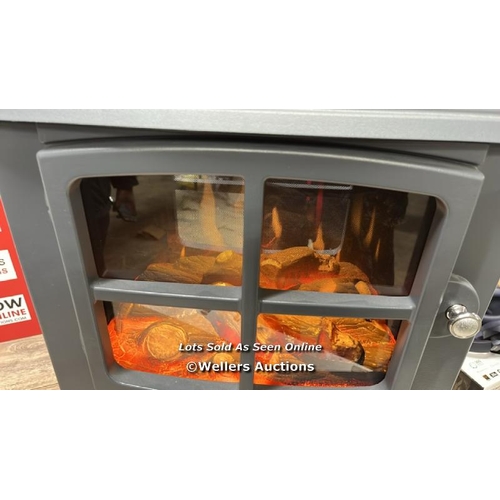 8274 - DIMPLEX BRAYFORD SLATE OPTIFLAME ELECTRIC STOVE / APPEARS NEW, WITHOUT BOX / POWERS UP & HEATS UP / ... 