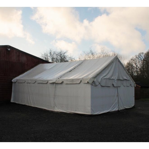 100 - LARGE EVENTS MARQUEE, CONTENTS INCL. ROOF, SIDE WALLS, LARGE QTY OF PLASTIC CLIP FLOORING, IMAGES SH... 