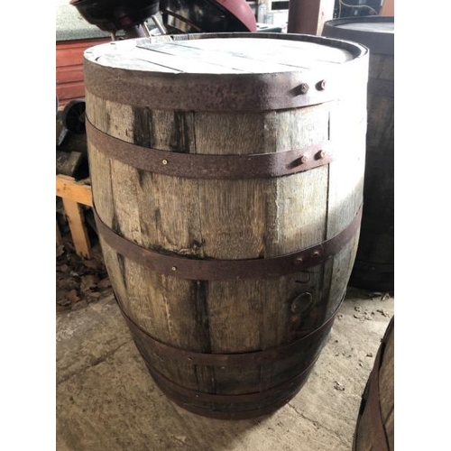 12 - WHISKY/WINE BARREL, 88CM (H) X 56CM (DIA) / LOT LOCATION: LLANSANTFFRAID, POWYS, WALES