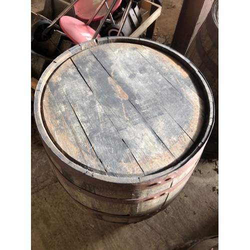 12 - WHISKY/WINE BARREL, 88CM (H) X 56CM (DIA) / LOT LOCATION: LLANSANTFFRAID, POWYS, WALES