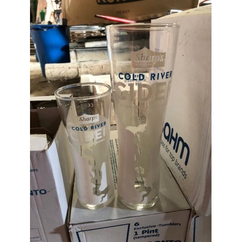 20 - APPROX. 30X ASSORTED HALF AND PINT GLASSES, COLD RIVER CIDER / LOT LOCATION: LLANSANTFFRAID, POWYS, ... 