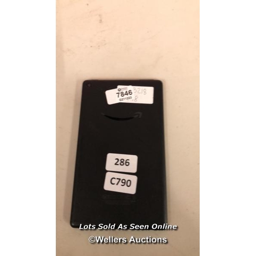 3004 - AMAZON FIRE 7 - 9TH GEN (2019) / M8S26G / SCREEN DAMAGED / RESTORED TO FACTORY DEFAULTS [0]