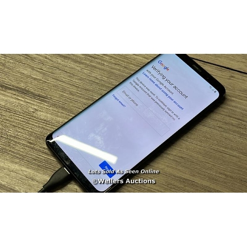 8218 - SAMSUNG GALAXY S9 / SM-G960F / IMEI: 359664098367964 / POWERS UP / SEE IMAGESS FOR CONDITION / CONNE... 