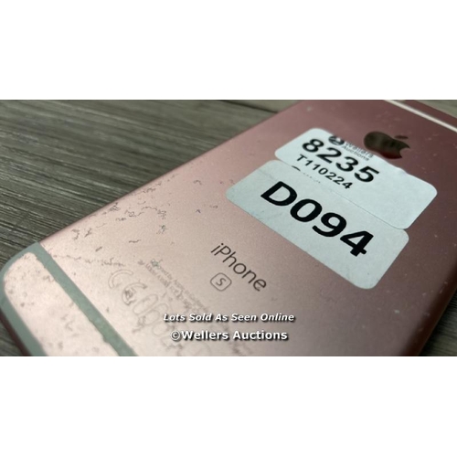 8235 - APPLE IPHONE 6S / A1688  / 64 GB / IMEI: 353316078597526 / POWERS UP / SEE IMAGESS FOR CONDITION / C... 