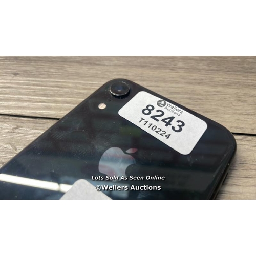 8243 - APPLE IPHONE XR / A2105 / 64 GB / IMEI: 353085100840341 / POWERS UP / SEE IMAGESS FOR CONDITION / CO... 