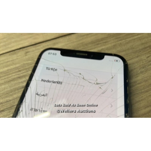 8245 - APPLE IPHONE X / A1865 / 64 GB / IMEI: 354858091941362 / POWERS UP / SEE IMAGESS FOR CONDITION - CRA... 