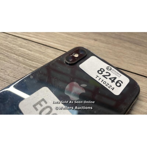 8246 - APPLE IPHONE XS / A2097 / 64 GB / IMEI: 357229095539601 / POWERS UP / SEE IMAGESS FOR CONDITION - CR... 