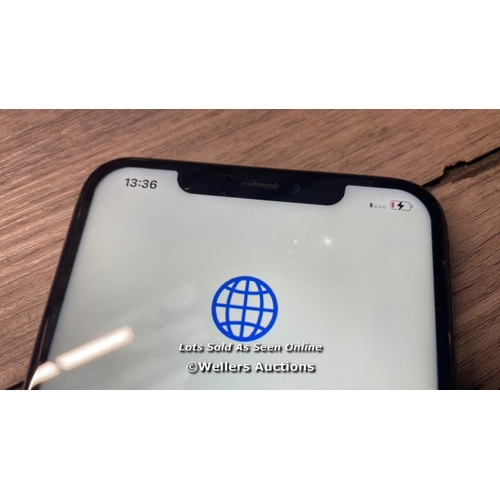 8251 - APPLE IPHONE 11 PRO MAX / A2218 / IMEI: 353921106469497 / POWERS UP / SEE IMAGESS FOR CONDITION - CR... 