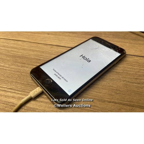 8265 - APPLE IPHONE 6 / A1586 / IMEI: 356958065073230 / POWERS UP / SEE IMAGES FOR CONDITION - CRACKED SCRE... 