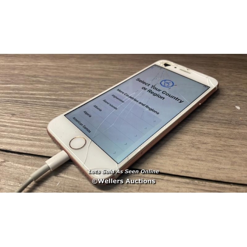 8270 - APPLE IPHONE 7 / A1778 / IMEI: 356557082808519 / POWERS UP / SEE IMAGES FOR CONDITION - CRACKED SCRE... 