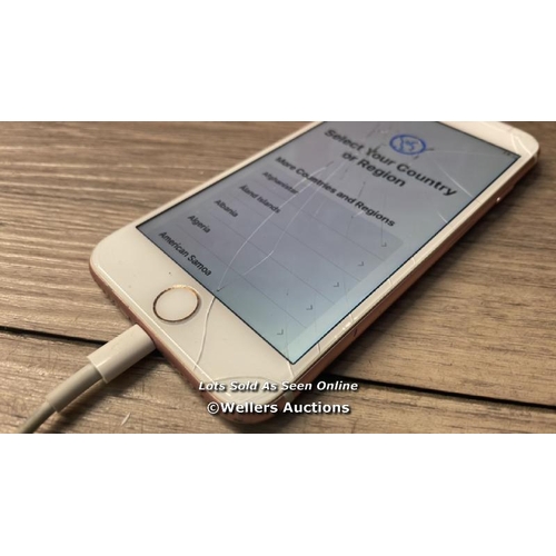 8270 - APPLE IPHONE 7 / A1778 / IMEI: 356557082808519 / POWERS UP / SEE IMAGES FOR CONDITION - CRACKED SCRE... 