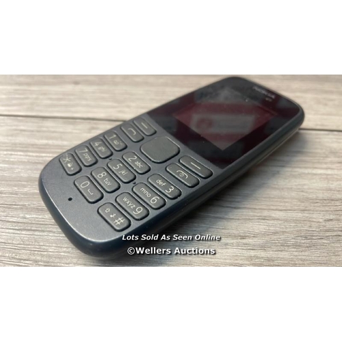 8272 - NOKIA 105 / TA-1203 / IMEI: 357732103123466 / WITH BATTERY / UNTESTED (NO CHARGER SUITABLE) / SEE IM... 