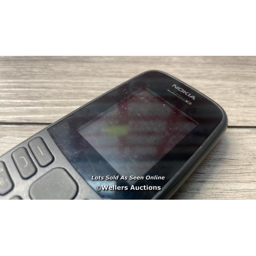 8272 - NOKIA 105 / TA-1203 / IMEI: 357732103123466 / WITH BATTERY / UNTESTED (NO CHARGER SUITABLE) / SEE IM... 