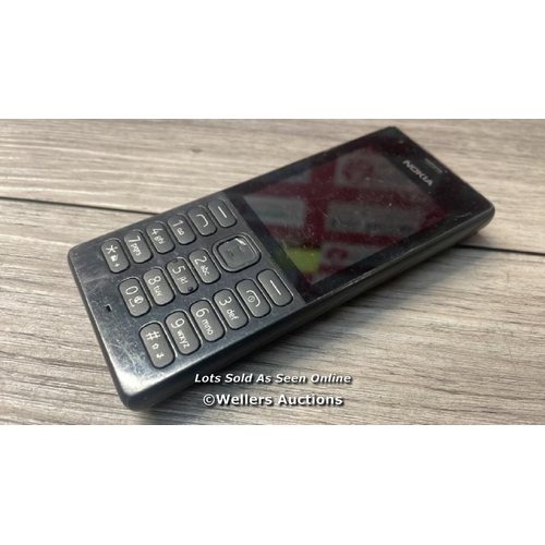 8273 - NOKIA 216 / RM-1188 / IMEI: 354885084438973 / WITH BATTERY / UNTESTED (NO CHARGER SUITABLE) / SEE IM... 