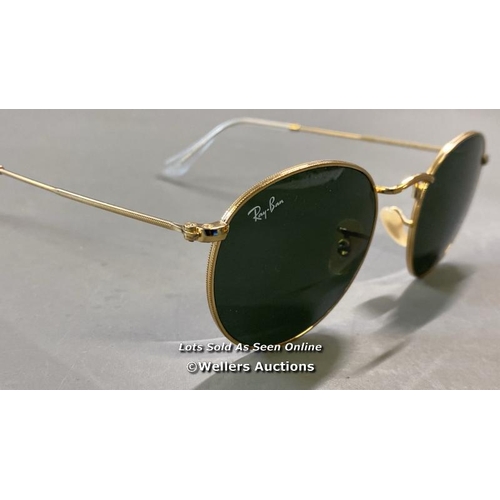 9560 - RAY-BAN RB3447 ROUND METAL SUNGLASSES INCL. CASE