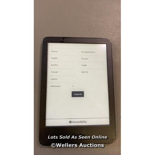 9597 - AMAZON KINDLE - 11TH GENERATION (2022), MODEL C2V2L3 - FACTORY SETTINGS RESTORED