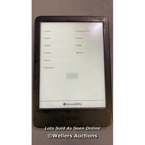 9600 - AMAZON KINDLE - 11TH GENERATION (2022), MODEL C2V2L3 - FACTORY SETTINGS RESTORED