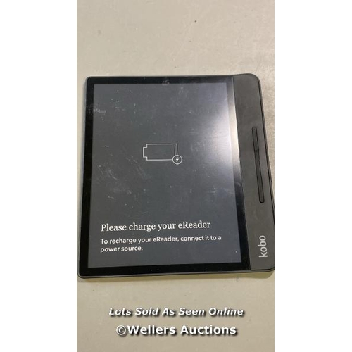 9604 - RAKUTEN KOBO E-BOOK READER MODEL N418 - FACTORY SETTINGS RESTORED