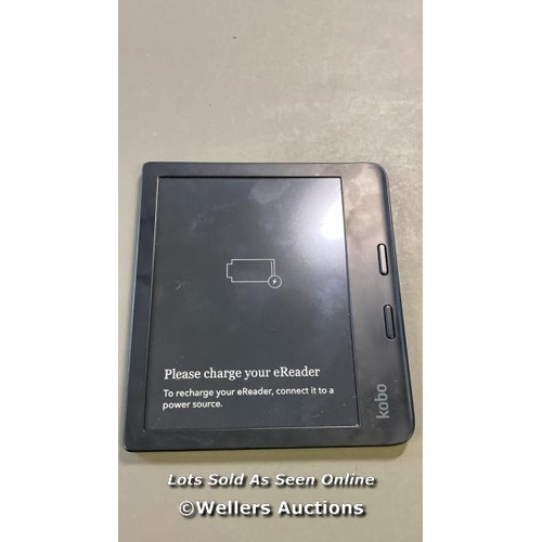 9605 - RAKUTEN KOBO E-BOOK READER MODEL N418 - FACTORY SETTINGS RESTORED