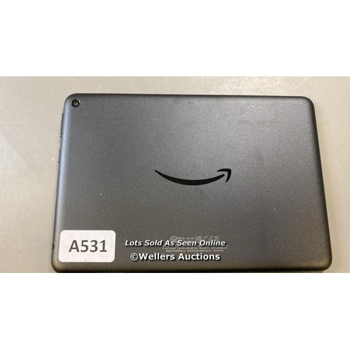 9614 - AMAZON FIRE HD 8, MODEL K72LL4 - FACTORY SETTINGS RESTORED