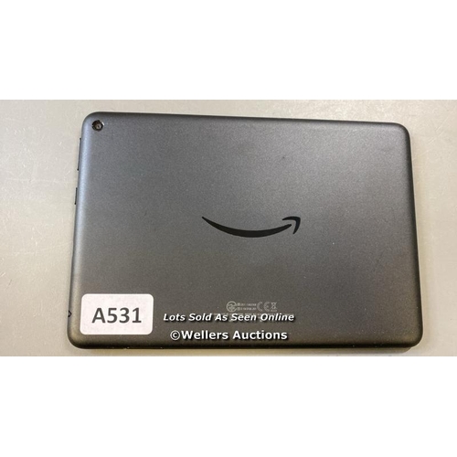 9615 - AMAZON FIRE HD 8, MODEL K72LL4 - FACTORY SETTINGS RESTORED