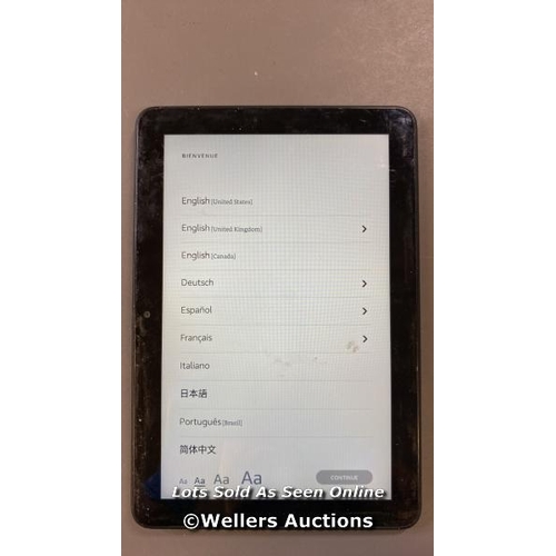 9618 - AMAZON FIRE HD 8, MODEL K72LL4 - FACTORY SETTINGS RESTORED