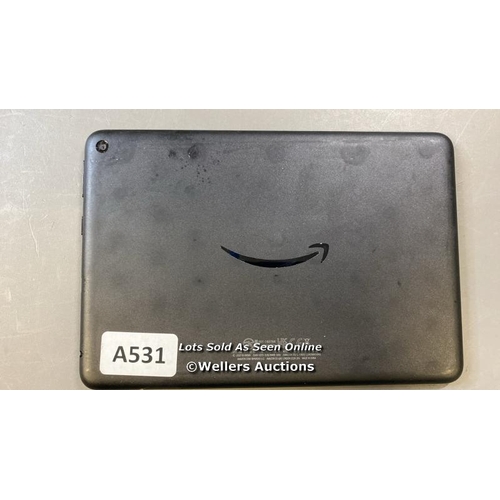 9618 - AMAZON FIRE HD 8, MODEL K72LL4 - FACTORY SETTINGS RESTORED