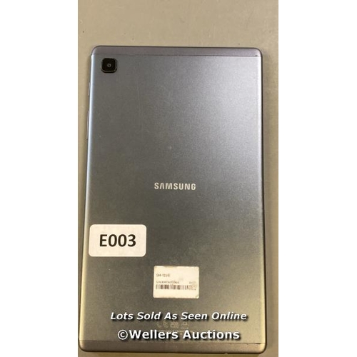 9623 - SAMSUNG GALAXY TAB A7 LITE 8.7'' (2021), 32GB, WI-FI, MODEL SM-T220, SN: R9PTB0QSABK - SCREEN DAMAGE... 