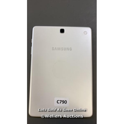 9624 - SAMSUNG GALAXY TAB A 9.7'', WI-FI, MODEL SM-T550, SN: R52GA0Q537B - GOOGLE ACCOUNT UNLOCKED AND FACT... 