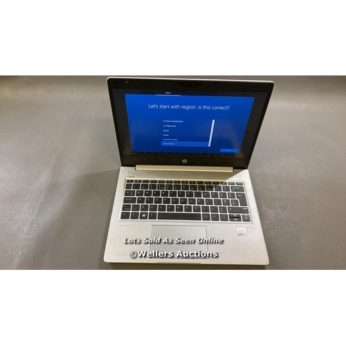 9631 - HP PROBOOK 430 G7, 8GB RAM, 250GB HD, I5-10210U @ 1.60GHZ, SN: 5CD0481FHB - PROFESSIONALLY WIPED AND... 